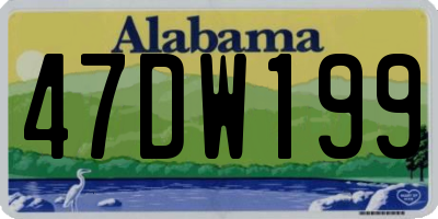 AL license plate 47DW199