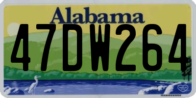 AL license plate 47DW264