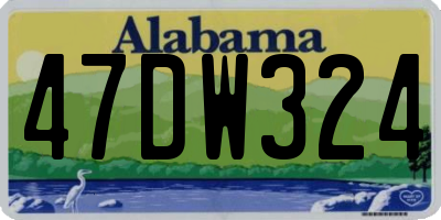 AL license plate 47DW324