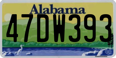 AL license plate 47DW393
