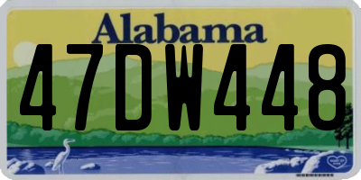 AL license plate 47DW448