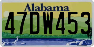 AL license plate 47DW453