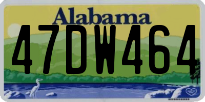 AL license plate 47DW464
