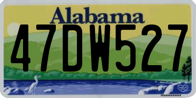 AL license plate 47DW527