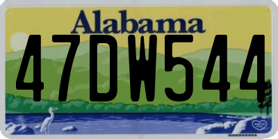 AL license plate 47DW544