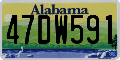 AL license plate 47DW591