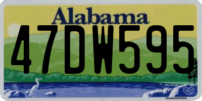 AL license plate 47DW595