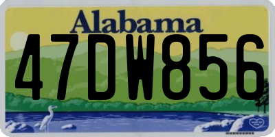 AL license plate 47DW856