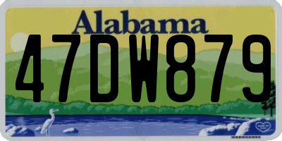 AL license plate 47DW879