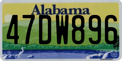 AL license plate 47DW896