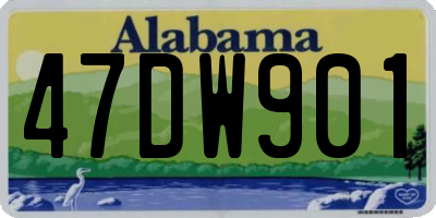 AL license plate 47DW901