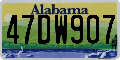 AL license plate 47DW907