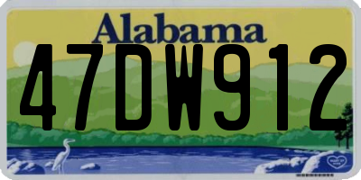 AL license plate 47DW912