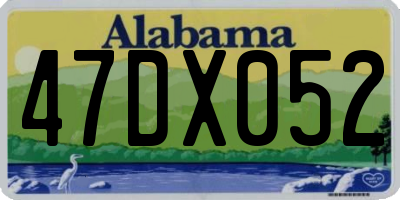 AL license plate 47DX052