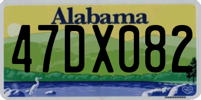 AL license plate 47DX082