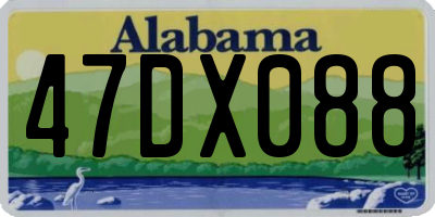 AL license plate 47DX088