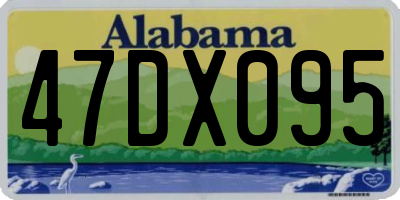 AL license plate 47DX095