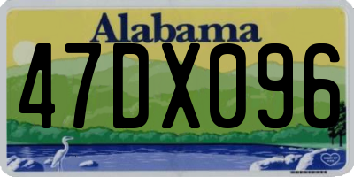 AL license plate 47DX096