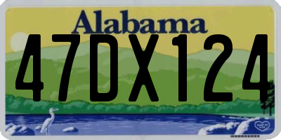 AL license plate 47DX124