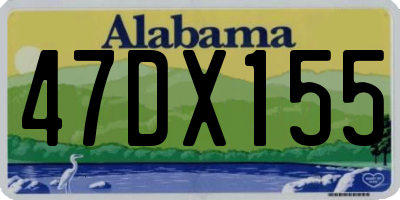 AL license plate 47DX155