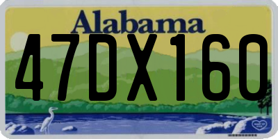 AL license plate 47DX160