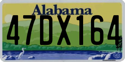 AL license plate 47DX164