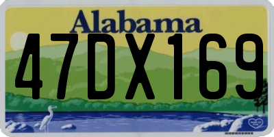 AL license plate 47DX169