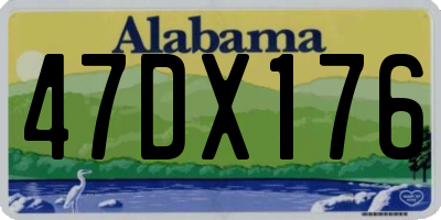 AL license plate 47DX176