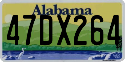 AL license plate 47DX264