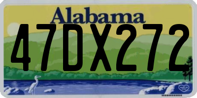 AL license plate 47DX272