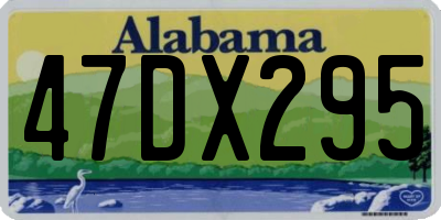 AL license plate 47DX295