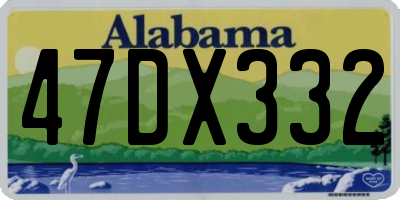 AL license plate 47DX332
