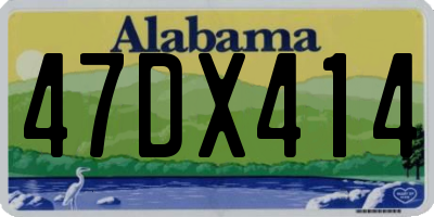 AL license plate 47DX414