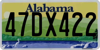 AL license plate 47DX422