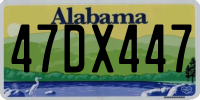 AL license plate 47DX447
