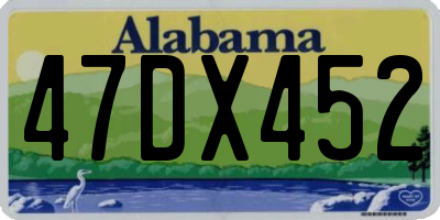 AL license plate 47DX452