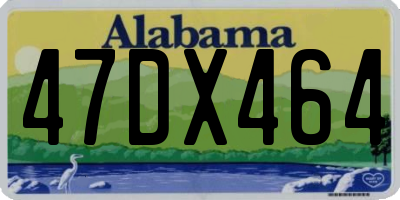 AL license plate 47DX464