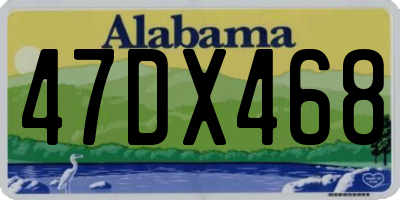 AL license plate 47DX468