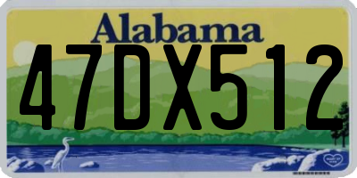 AL license plate 47DX512