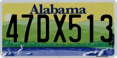 AL license plate 47DX513