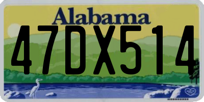 AL license plate 47DX514