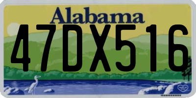 AL license plate 47DX516