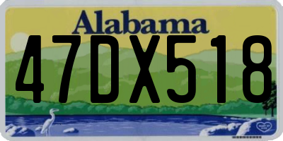 AL license plate 47DX518