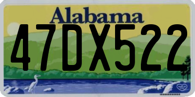 AL license plate 47DX522