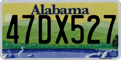 AL license plate 47DX527