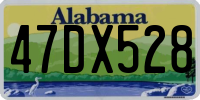 AL license plate 47DX528