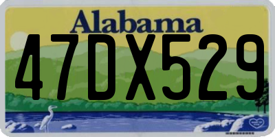 AL license plate 47DX529