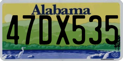 AL license plate 47DX535