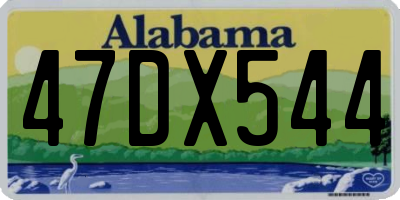 AL license plate 47DX544