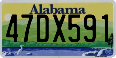 AL license plate 47DX591